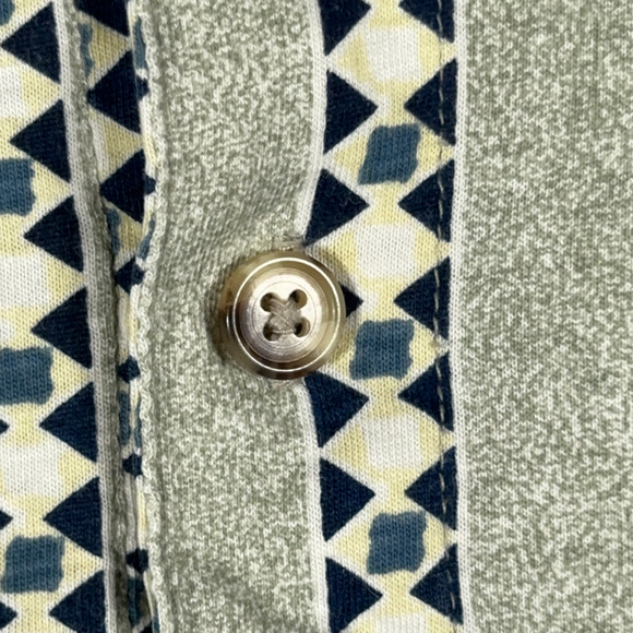 Vintage Knightsbridge Polo Shirt Adult MEDIUM Blue Red Green Striped Retro 90s - Picture 5 of 7